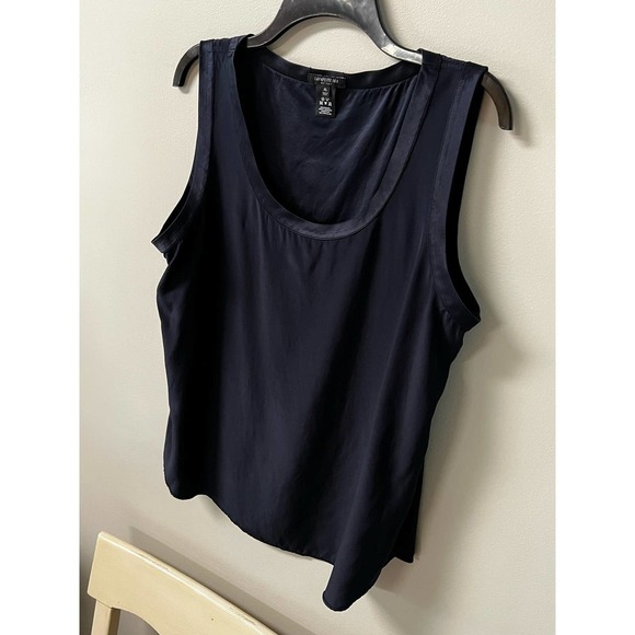 LAFAYETTE 148 New York Perla Luxe Reversible 100% Silk Charmeuse Blouse/β¦ - Picture 7 of 14